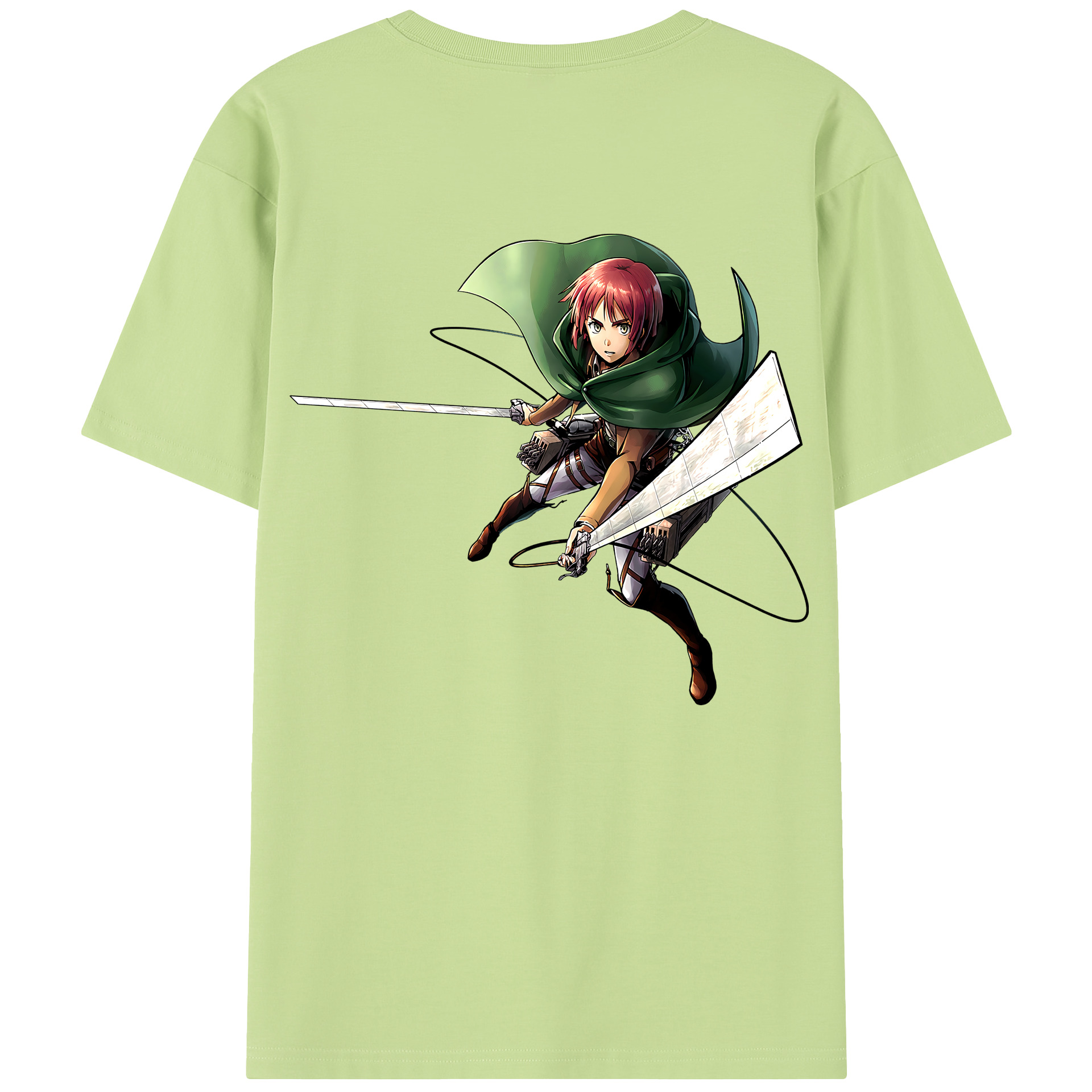 （画像用） 進撃の巨人 Attack on Titan 綿100％半袖Tシャツ（背面プリント）
